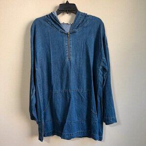 NWOT Soft Surroundings medium denim top